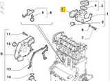 Seal Oil filler neck 55186517 Alfa Romeo Fiat Diesel Engines