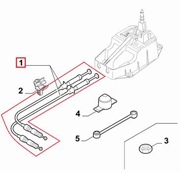 Gear Shift Cables 55209052 Alfa Romeo 159 V6