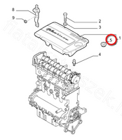 Elastic Pad Engine Cover 71747919 Alfa Romeo 159, 1.9 And 2.4 Diesel Engines