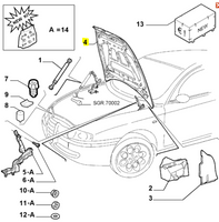 Bonnet 147 GTA Alfa Romeo 46547465