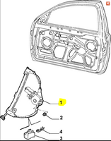 Left Hand Front Window Regulator 46751871 Alfa Romeo 147