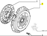 Clutch Kit 55190114 Alfa Romeo, 156,147,GT Manual Transmission