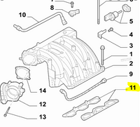 Intake Manifold Gasket 71741103 Alfa Romeo 159, Spider 3.2 V6