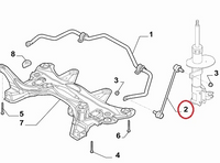 Sway link rod 52148016 Fiat 500, Fiat Panda